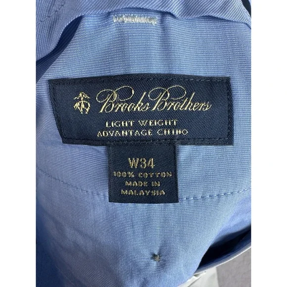 Brooks Brothers Shorts Mens 34 Khaki Beige Lightweight Advantage Chino Classic